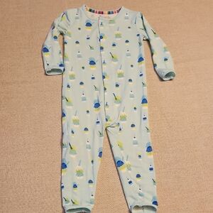 Magnetic Me Kids One Piece with Blue and Green Patterns